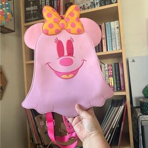 Disney Minnie Mouse Pastel Pink Ghost Loungefly